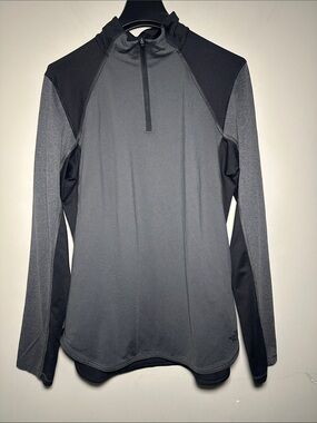 The North Face flash dry quarter zip Gray and Black long sleeve